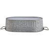 Better Homes & Gardens- Oval Galvanized Tub, 20.27" L x 11.22" W x 5.7" H