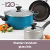 Farberware Dishwasher Safe 6 Quart Nonstick Jumbo Cooker, Aqua