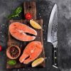 Qulajoy Chef Knife 8 Inch,Professional Japanese VG-10 Damascus 67 Layer Blade,Ultra Sharp Hammered Master Chefs Knife,Ergonomic G10 Handle