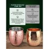 Moscow Mule Copper Mugs Set of 4, 100% Handcrafted, Large Size 19 ounces