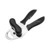 Manual Can Opener Multi-Function 4-in-1 Stainless Steel Handy Can Bottle Opener Ergonomic Anti Slip Grip Handle Kitchen Tools