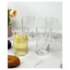 Oval Halo Acrylic Glasses Drinking Set of 4 Hi Ball (15oz), Plastic Drinking Glasses, BPA Free Cocktail Glasses, Drinkware Set, Plastic Water Tumblers